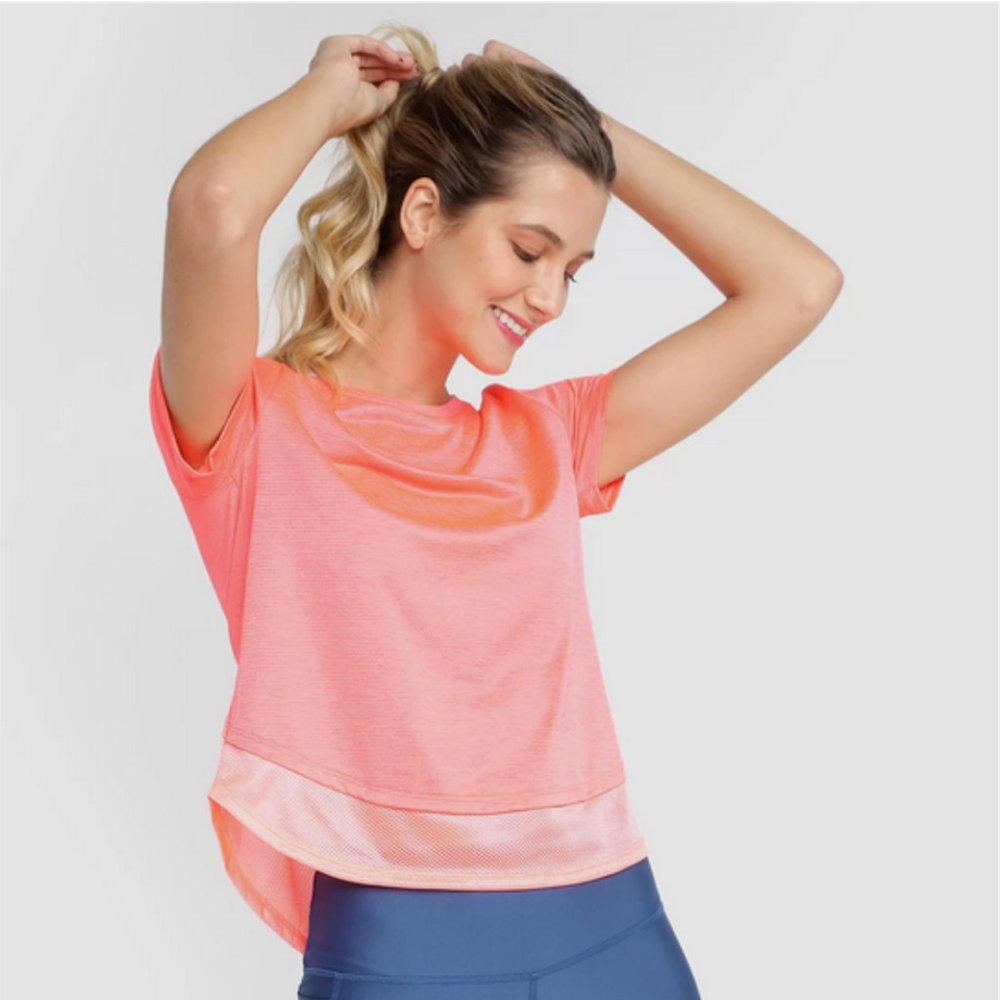 NWT UA Tech Short Sleeve Tee, Size Small, Hot Pink